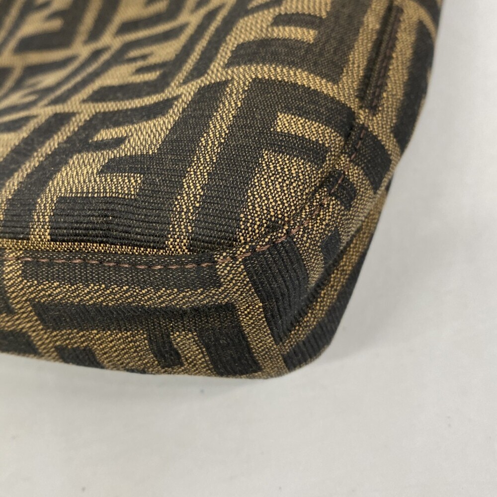 FENDI Brown Canvas Zucca Shoulder Bag - Picture 8 of 11